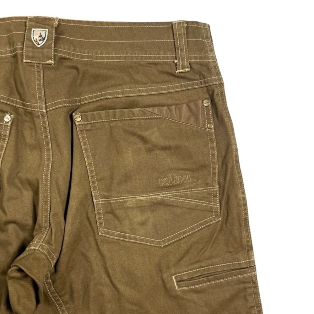 Kuhl Rydr Brown Rugged Cotton Twill Outdoor Hiking Pants Mens 30x32